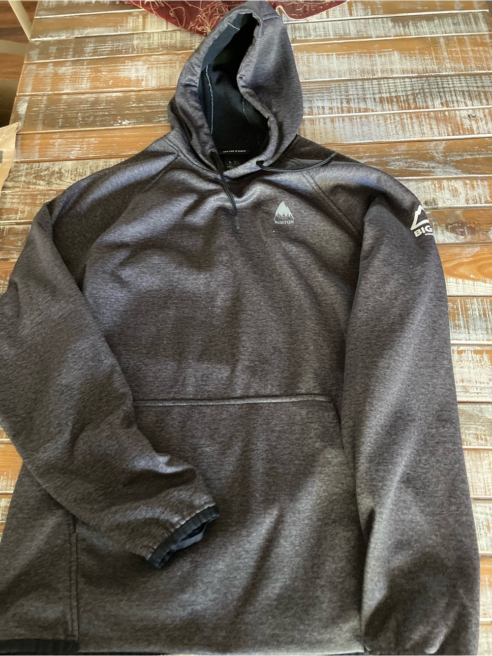 Burton Dark Gray Hooded Pullover Sweatshirt